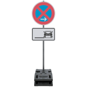 Sign post | made of steel |  60 mm / 76 mm |  76 mm | Length: 4500 mm